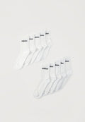 adidas Performance LINEAR CUSHIONED CREW SOCK 10 PAIR PACK - Socks - white/black