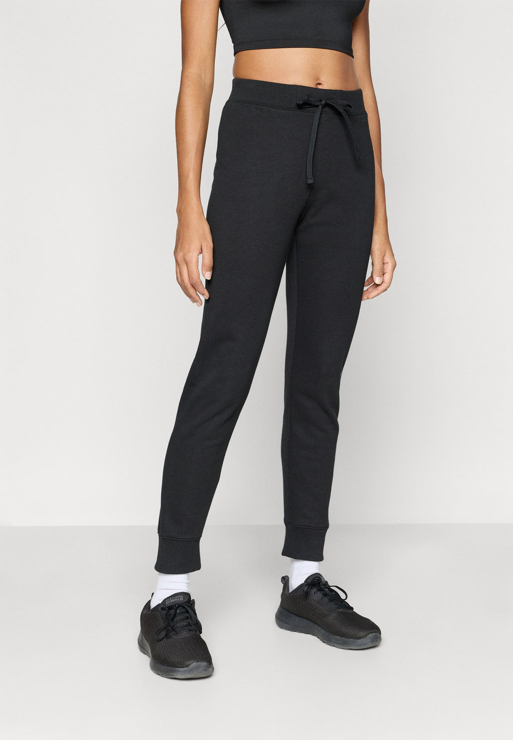Champion BASICS CUFF PANTS LARGE LOGO