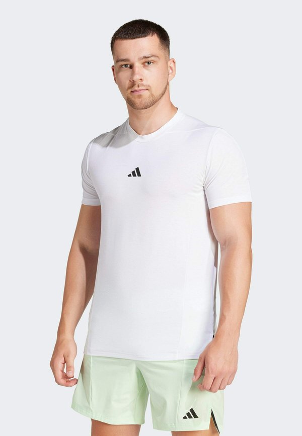 adidas Performance D4T WORKOUT - Sports T-shirt - white