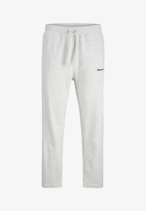Jack & Jones Plus Size Relaxed Fit - Tracksuit bottoms - white melange