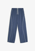 Bershka TECHNIC PIPINGS - TROUSERS - Trousers - dark blue