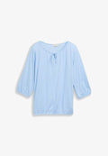 TOM TAILOR PLUS SIZE - MIT STREIFENMUSTER - Blouse - blue white thin stripe