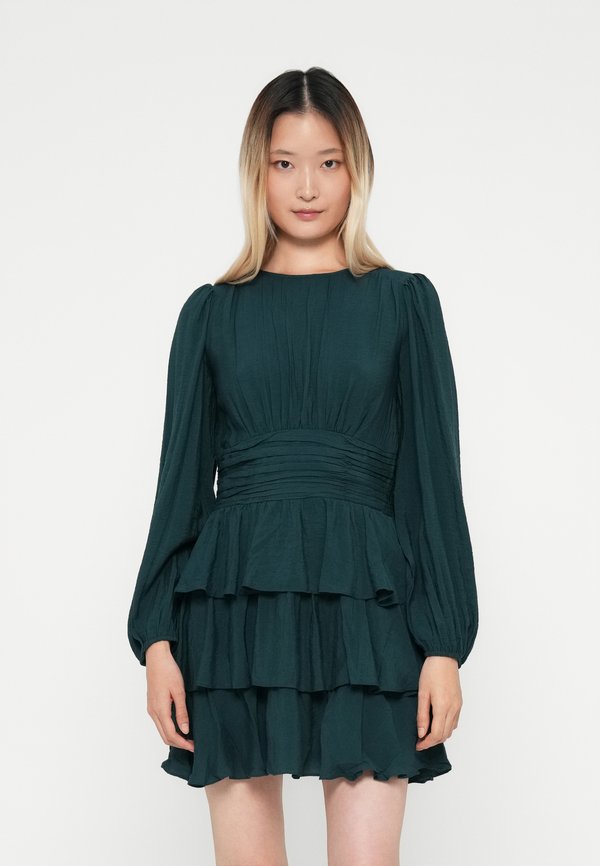 Vero Moda VMLISE O NECK SHORT DRESS - Day dress - ponderosa pine