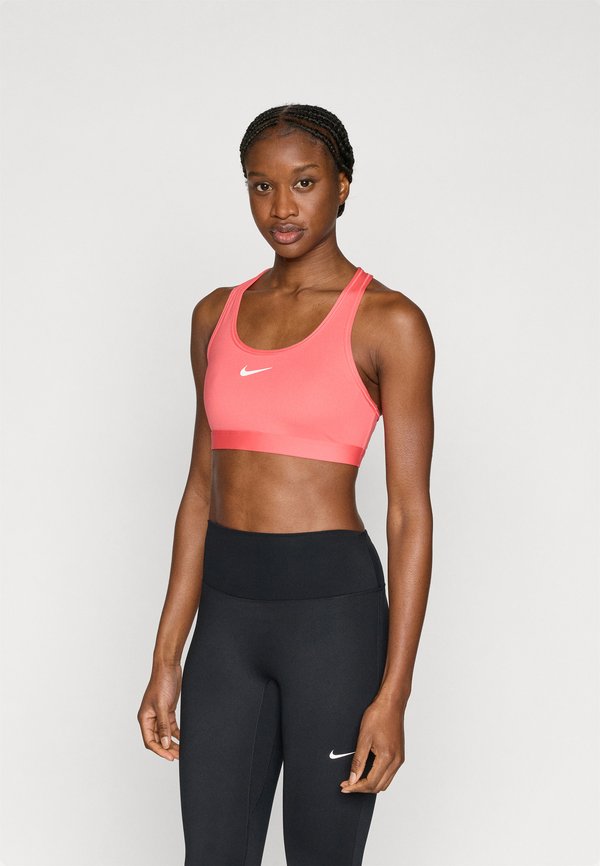 Nike Performance BRA - Medium support sports bra - sea coral/white