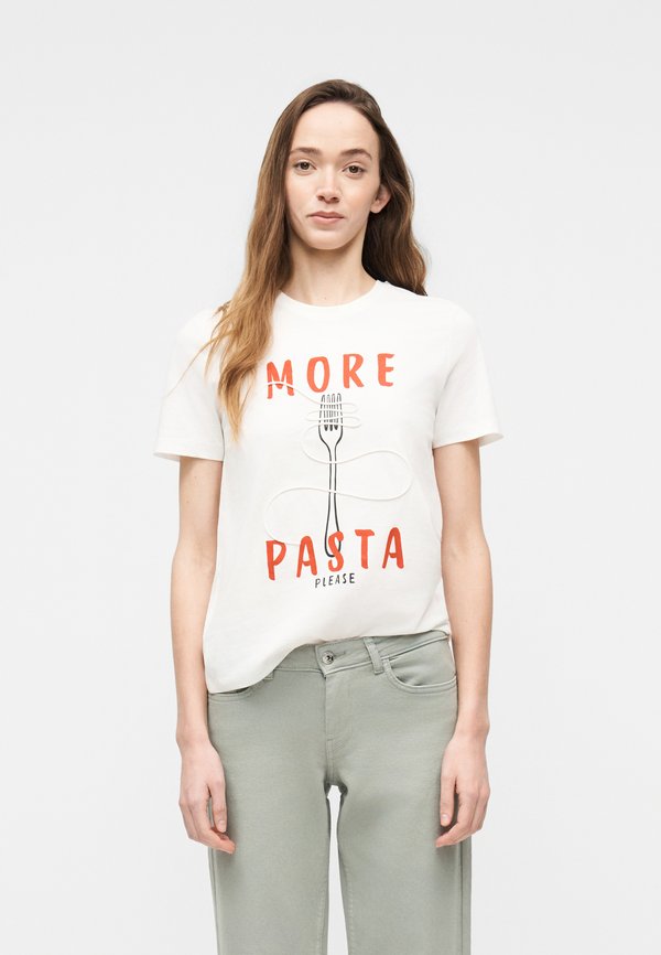ONLY ONLMONI LIFE ROPE TEE  - Print T-shirt - cloud dancer