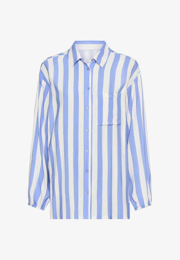 s.Oliver Pyjama top - blau gestreift