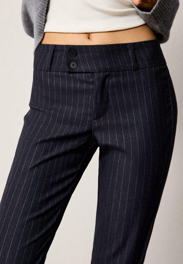 Bershka FLARED BENGALINE - TROUSERS 05112741 - Trousers - royal blue
