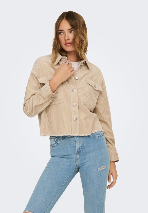 ONLY ONLMARINA-ENY LIFE L/S CORD JACKET PNT - Summer jacket - humus