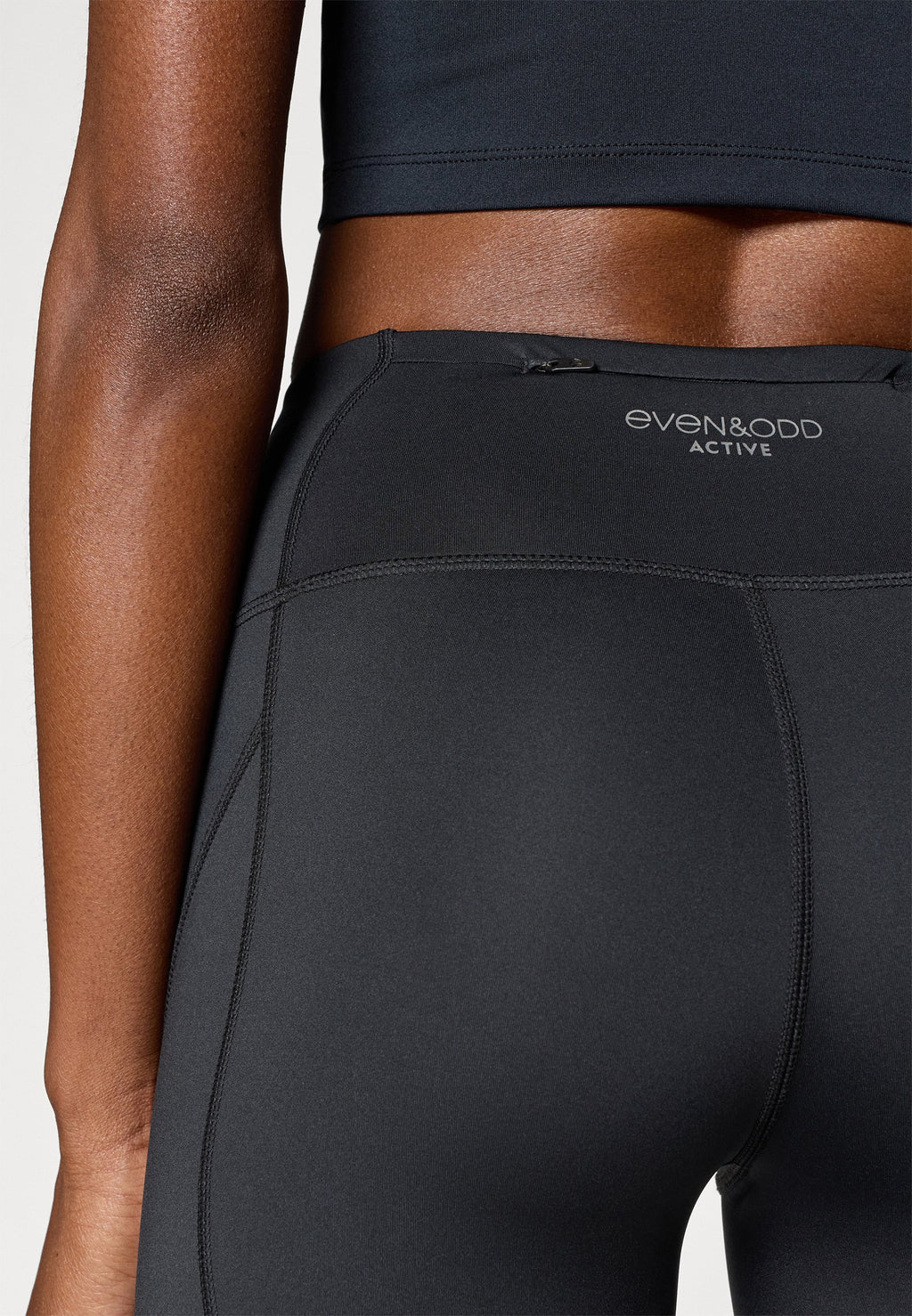 Even&Odd active 7/8 LENGTH MID RISE LEGGINGS WITH REFLECTIVE STRIP