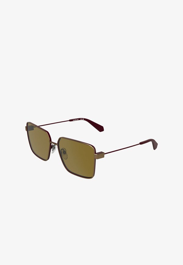 Calvin Klein Jeans Sunglasses - amber gold matte burgundy