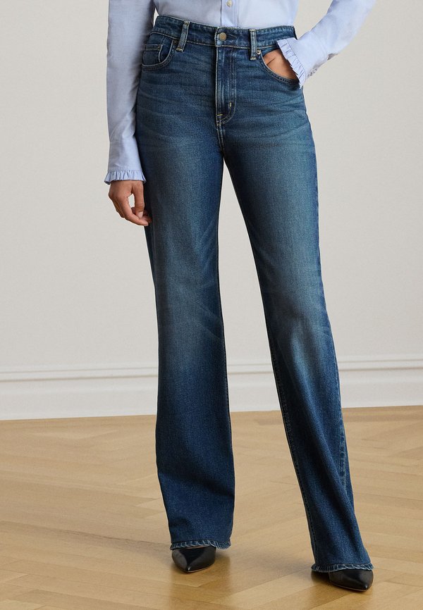 Lauren Ralph Lauren HIGH-RISE STRAIGHT WIDE-LEG JEAN