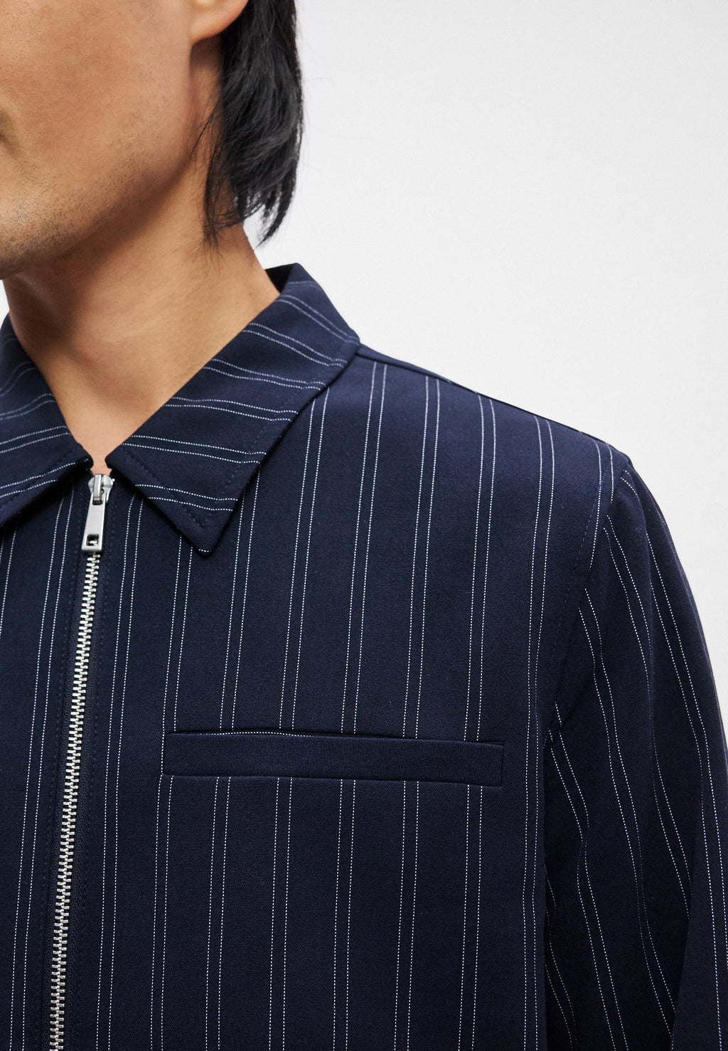PINSTRIPED OVERSHIRT Media 8