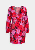 VILA Petite VIFLORA SHORT WRAP DRESS