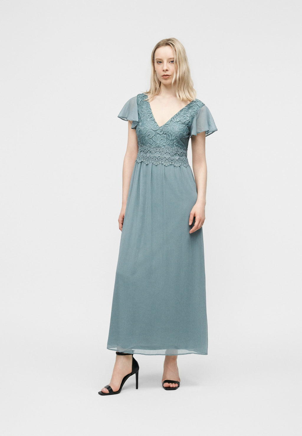 VILA VIETERA V NECK ANKLE DRESS