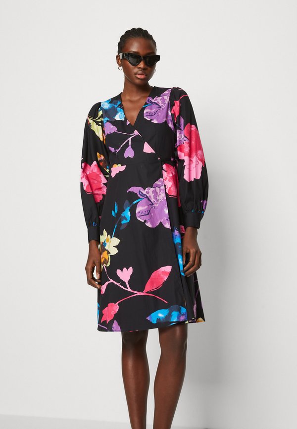 Selected SLFROSEMARY MIDI WRAP DRESS