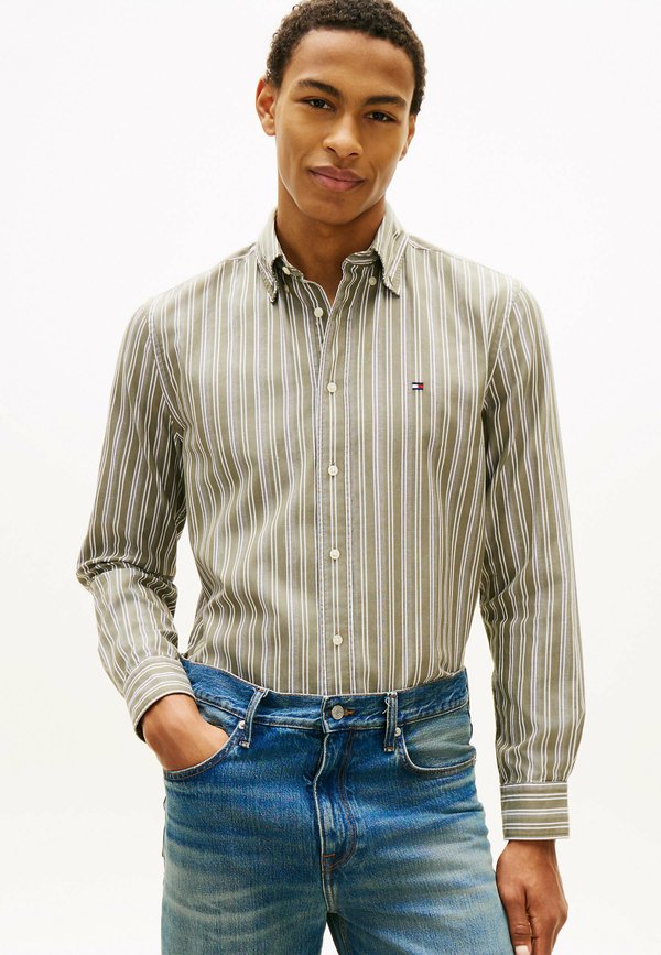 Tommy Hilfiger Shirt - dark artichoke   stripe