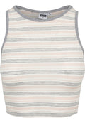 Urban Classics LADIES RIB STRIPE CROPPED TOP