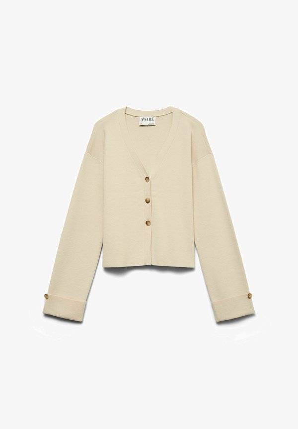 Vero Moda AWHANNA Knit - Cardigan - oatmeal