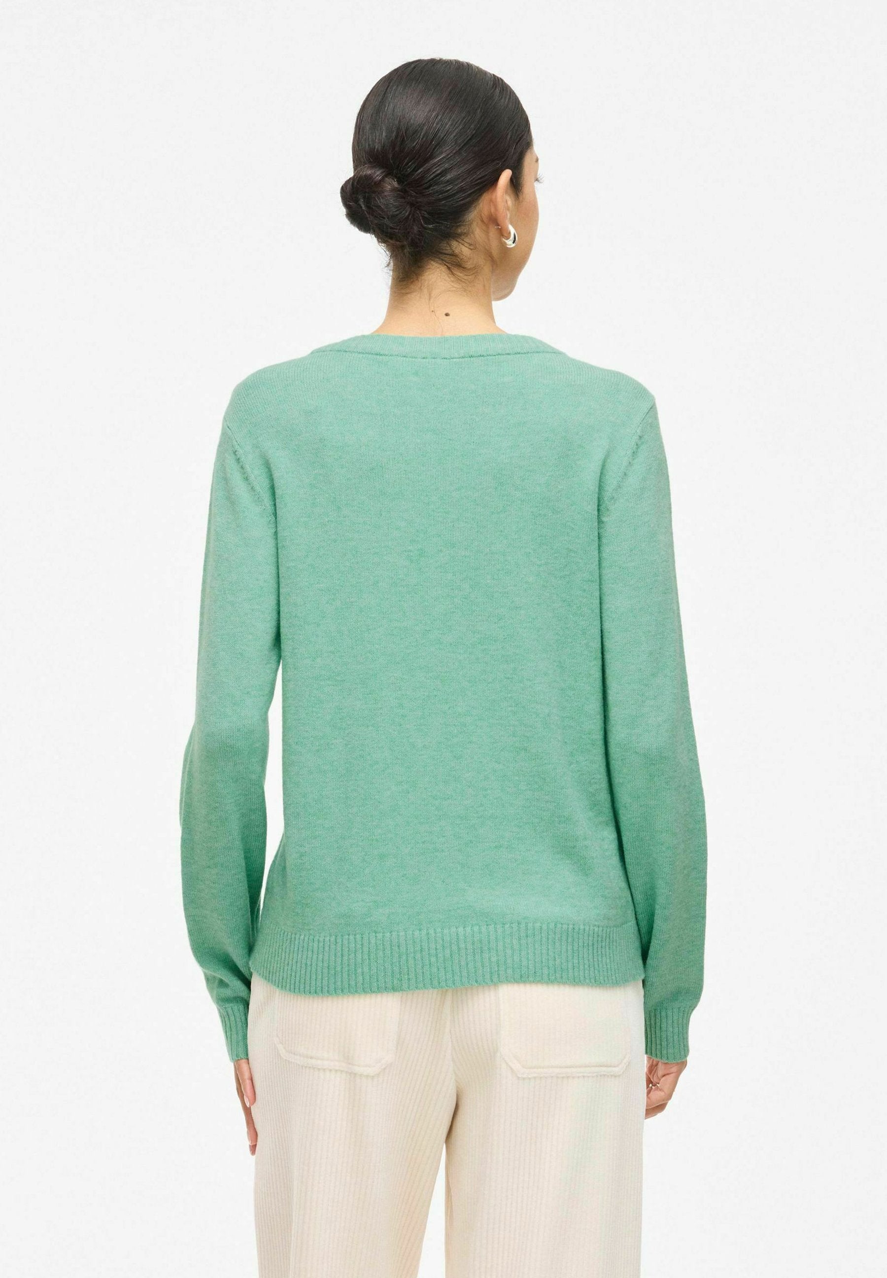VILA VIRIL O-NECK L/S KNIT TOP - NOOS