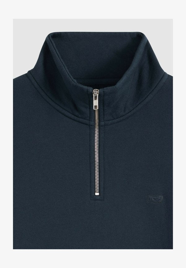 Levi's® ORIGINAL HM QUARTER ZIP WINETASTING HTR - Sweatshirt - winetasting htr - blues