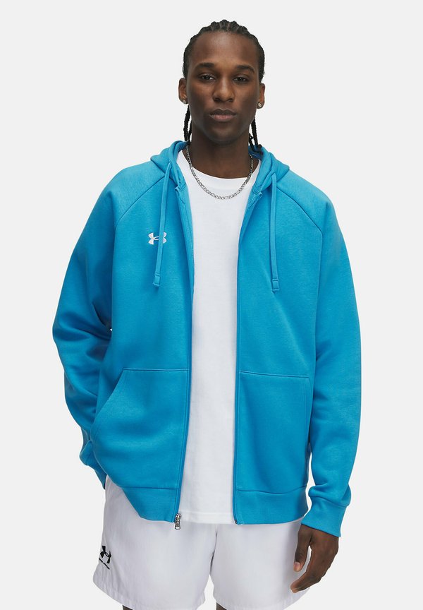 Under Armour RIVAL FLEECE - Zip-up sweatshirt - ether blue