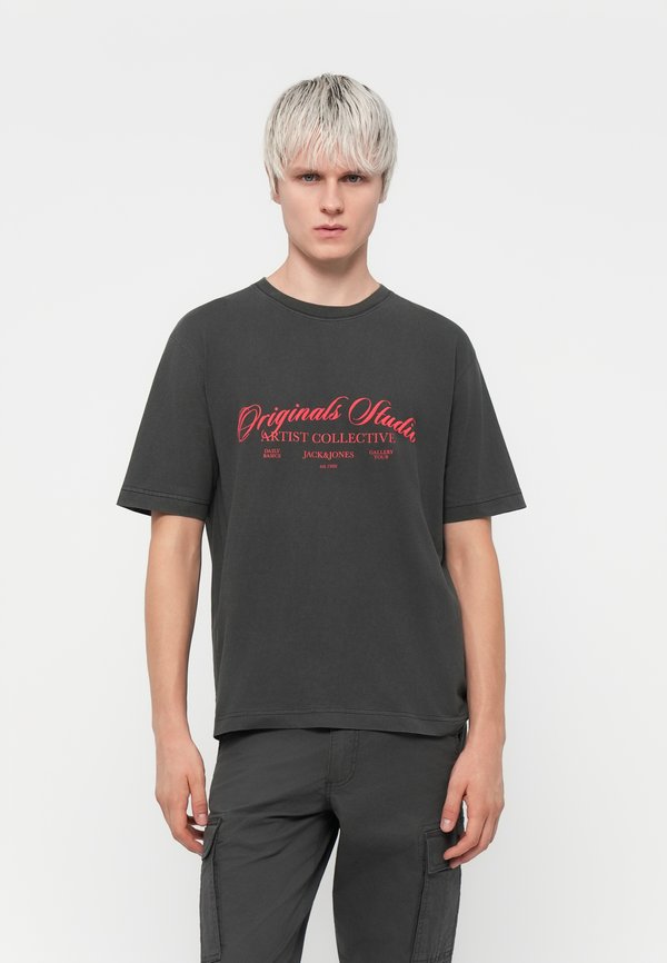 Jack & Jones T- - Print T-shirt - black