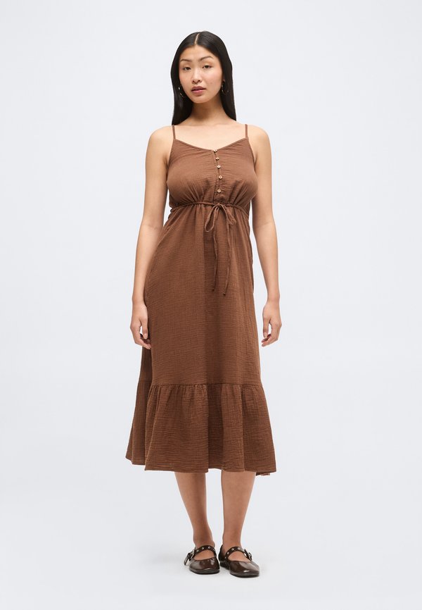 ONLY ONLTHYRA Midi - Day dress - pinecone