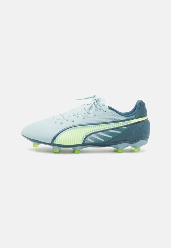 Puma KING MATCH FG/AG - Firm-ground football boots - frosted dew/fizzy apple/gray skies