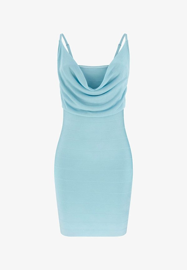 Guess BANDAGE-MINIKLEID - Shift dress - hellblau