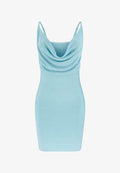 Guess BANDAGE-MINIKLEID - Shift dress - hellblau