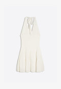Bershka SHIMMERY RUFFLED MINI  - Day dress - white