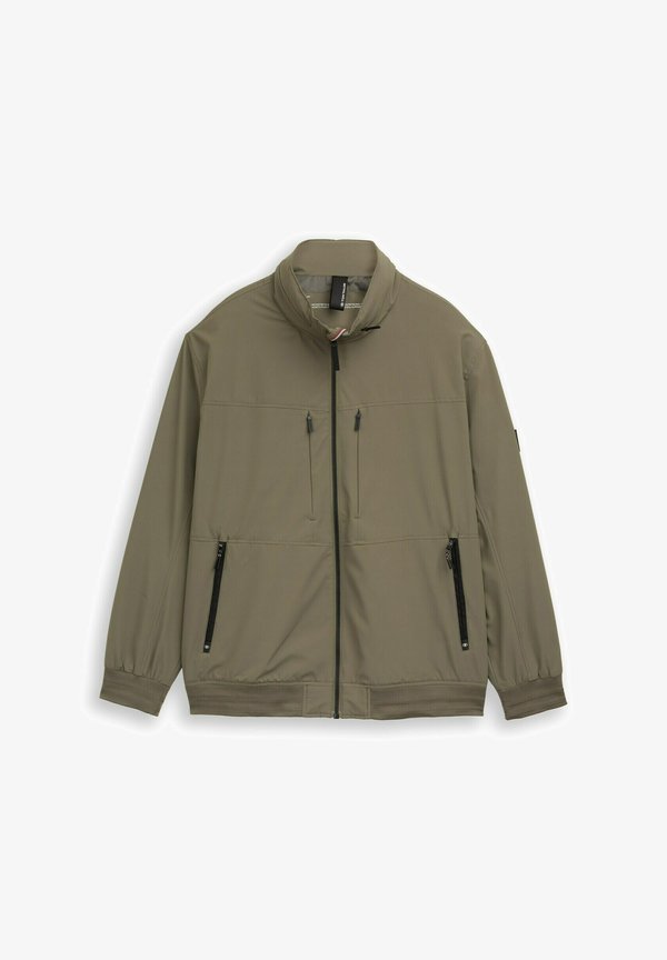 TOM TAILOR PLUS SIZE - MIT VERSTAUBARER  - Light jacket - faded leaf green