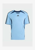 adidas Originals TEAMGEIST TEE - Print T-shirt - ash blue   black