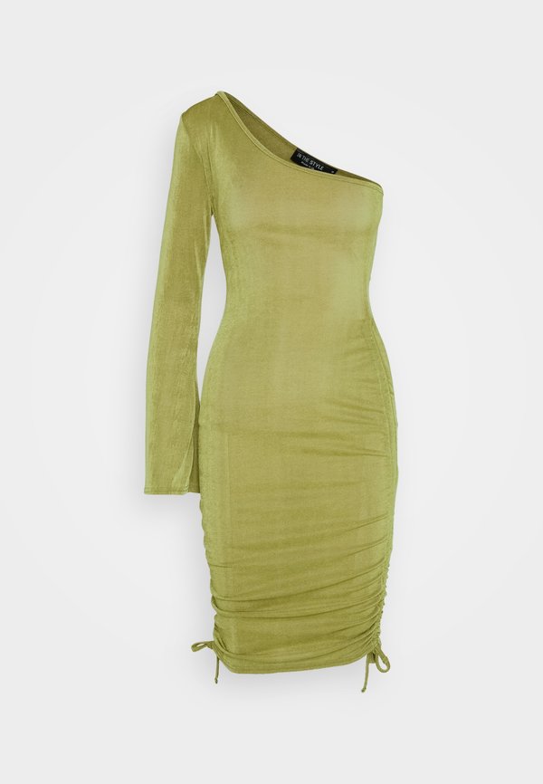 IN THE STYLE ONE SHOULDER MINI DRESS