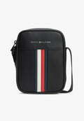 Tommy Hilfiger TOMMY HILFIGER SIGNATURE TAPE CROSSBODY REPORTER BAG - Cross body bag - black