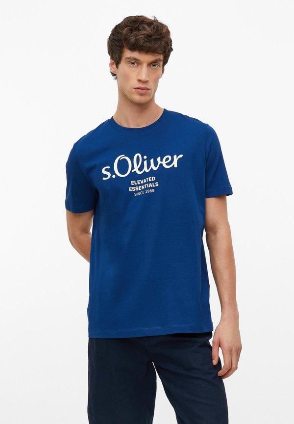 s.Oliver T-SHIRT - Print T-shirt - dunkelblau