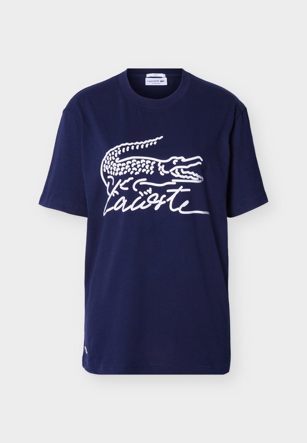 Lacoste UNISEX - Print T-shirt - navy blue
