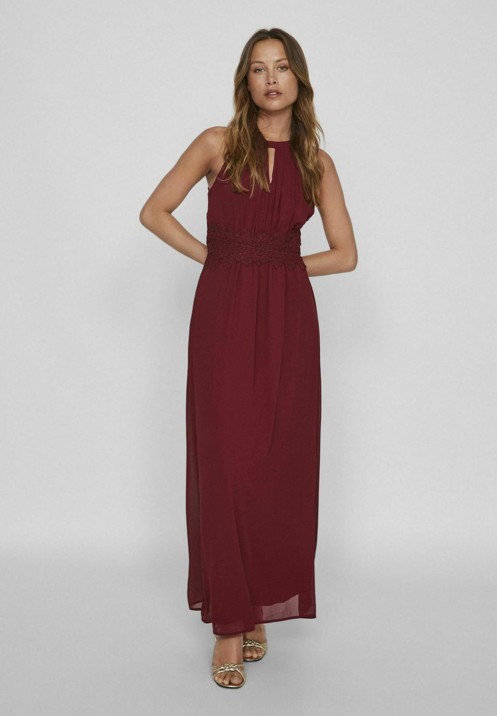 VILA VIMILINA HALTERNECK MAXI DRESS - NOOS/OC