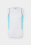 Under Armour HOOPS TRAINING TANK - Top - distant gray/fresco blue/white