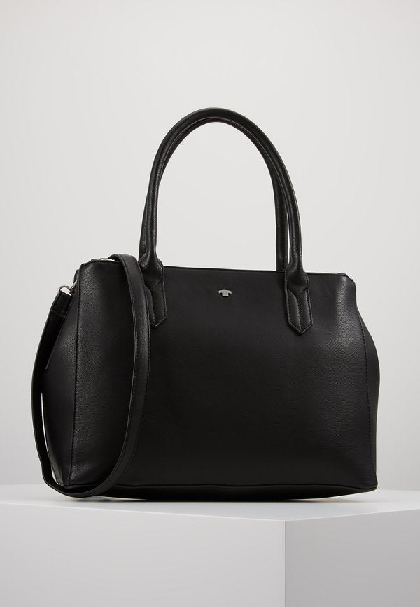 TOM TAILOR ROMA ZIP SHOPPER M DARK BLUE - Handbag - black