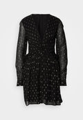 Scotch & Soda LONG SLEEVE MINI DRESS WITH DRAPED FRONT