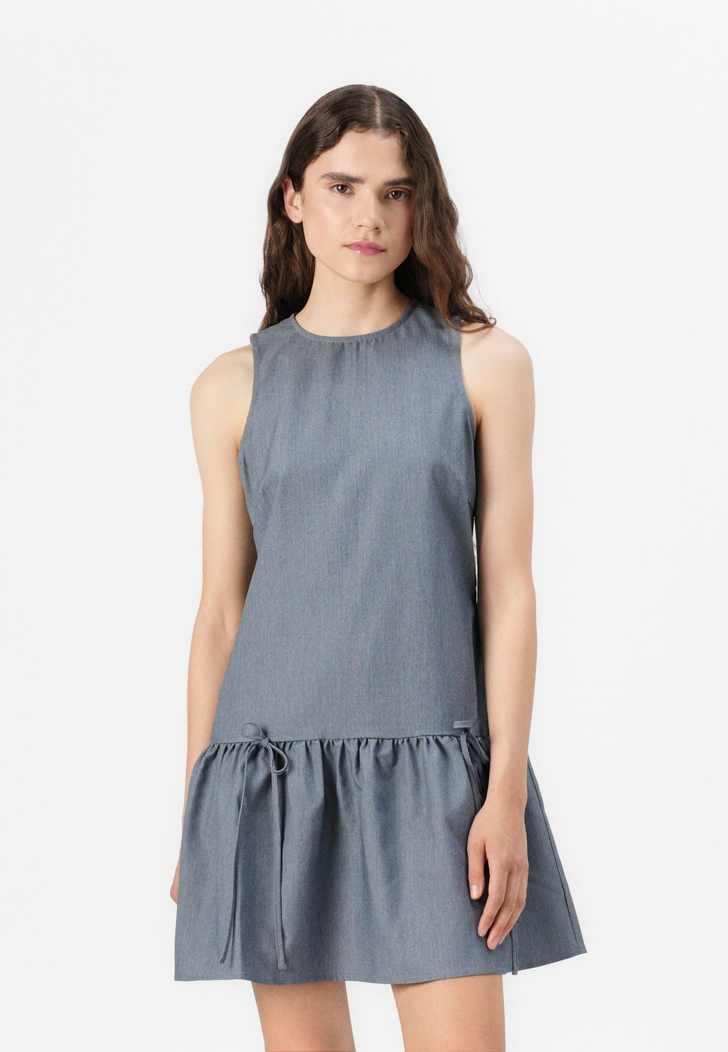 Noisy May NMTILLA O NECK TIE DRESS