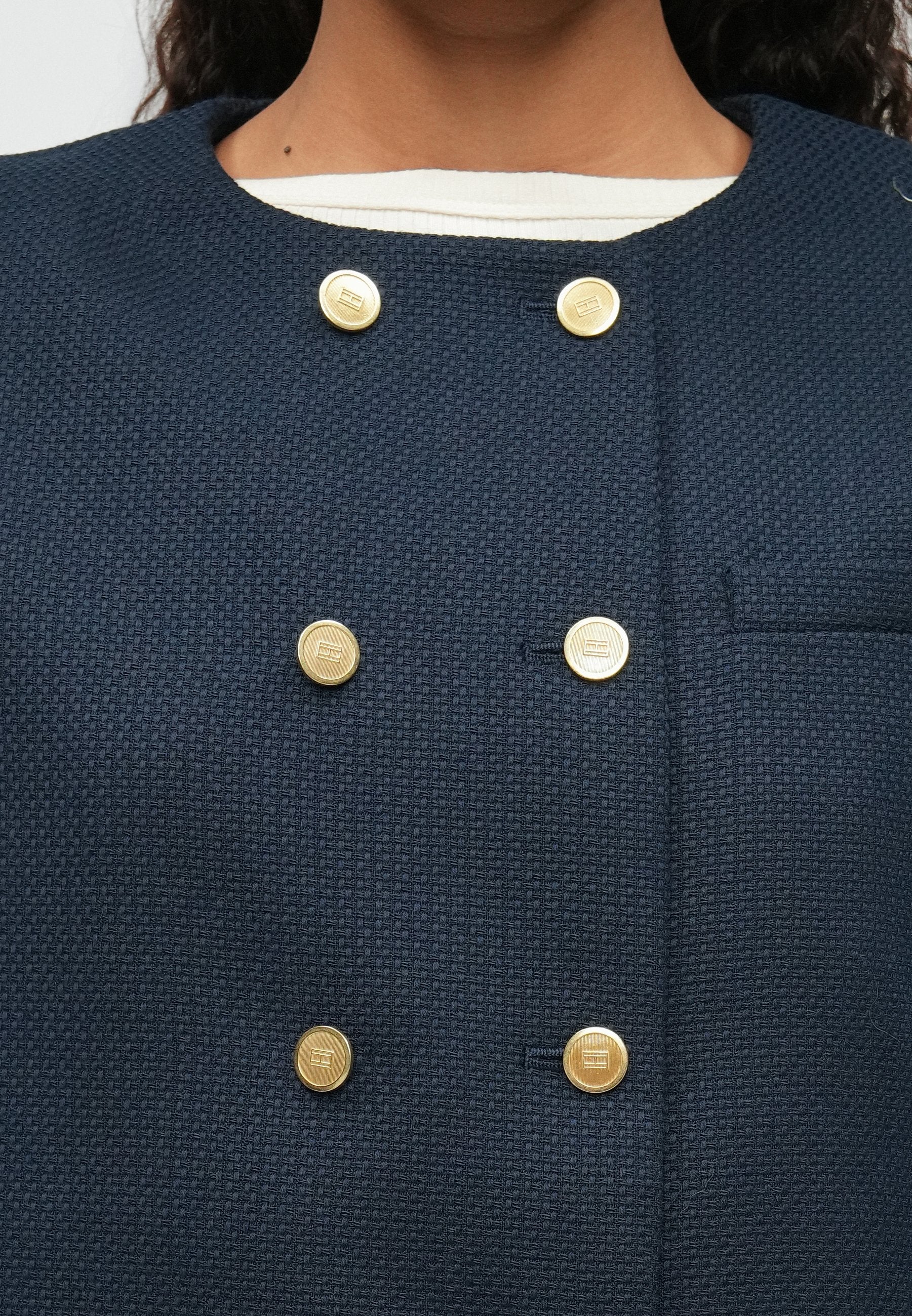 TEXTURED WOOL BLEND DOUBLE BREASTED JACKET Media 6
