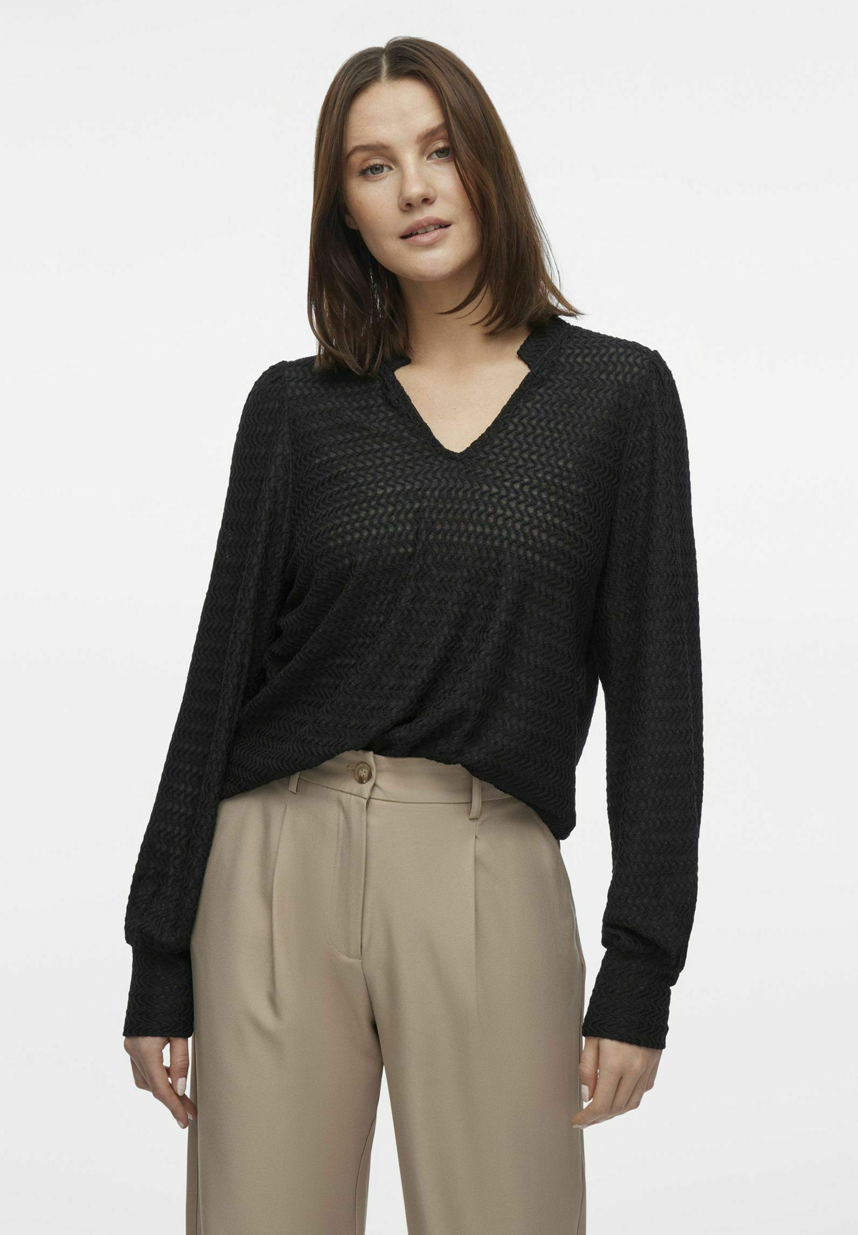 VILA Long sleeved V-neck