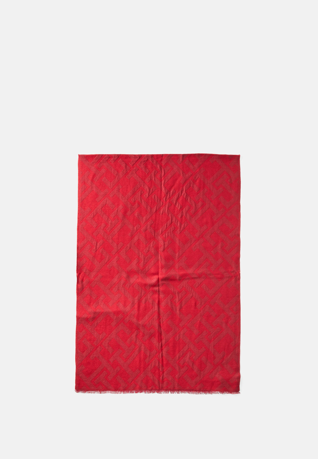TH MONOGRAM JACQUARD SCARF WITH WOOL Media 1