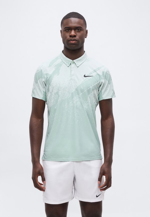 Nike Performance NIKECOURT ADVANTAGE SLAM - Polo shirt - steam/barely green/black