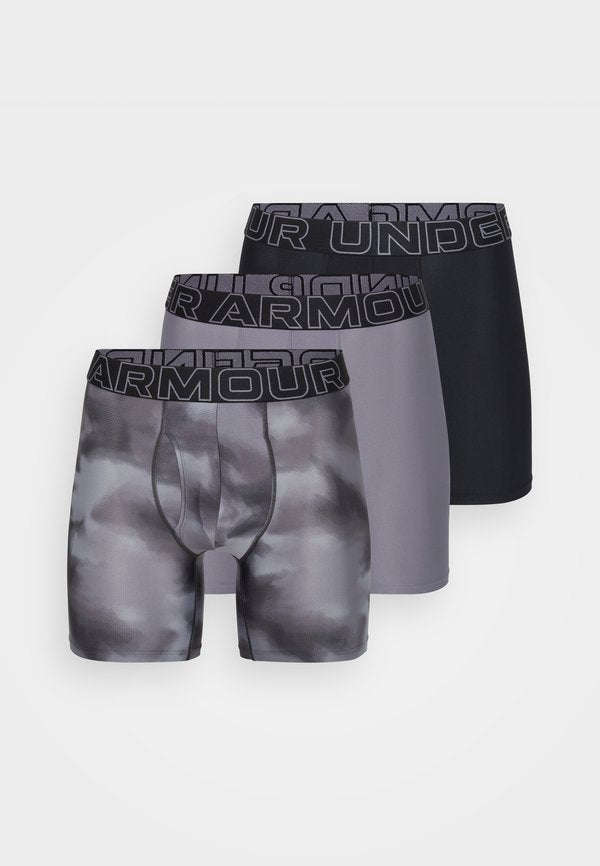 Under Armour PERFORMANCE 3 PACK - Boxer briefs - static woodland/titan-coloured gray/black