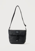 Calvin Klein TEXTURE MIX FLAP - Cross body bag - black