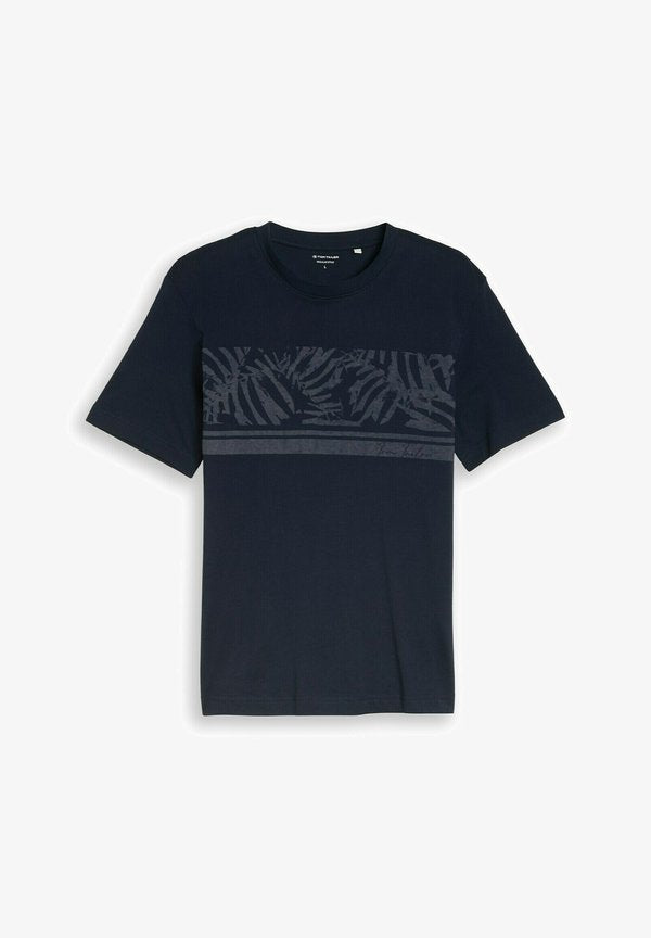 TOM TAILOR TOM TAILOR T-SHIRT T-SHIRT MIT INSIDE-OUT PRINT - Print T-shirt - sky captain blue