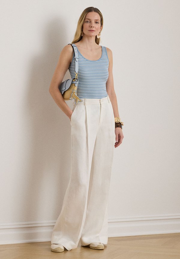 Lauren Ralph Lauren Petite STRIPED STRETCH COTTON TANK TOP
